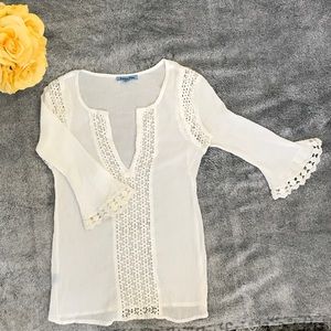 Solitaire Swim Cover Up Top